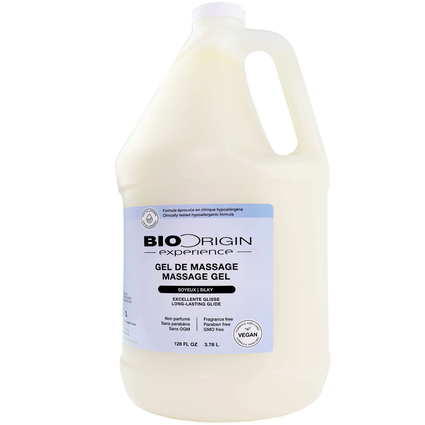 BioOrigin Silky Massage Gel - 4 Gal.
